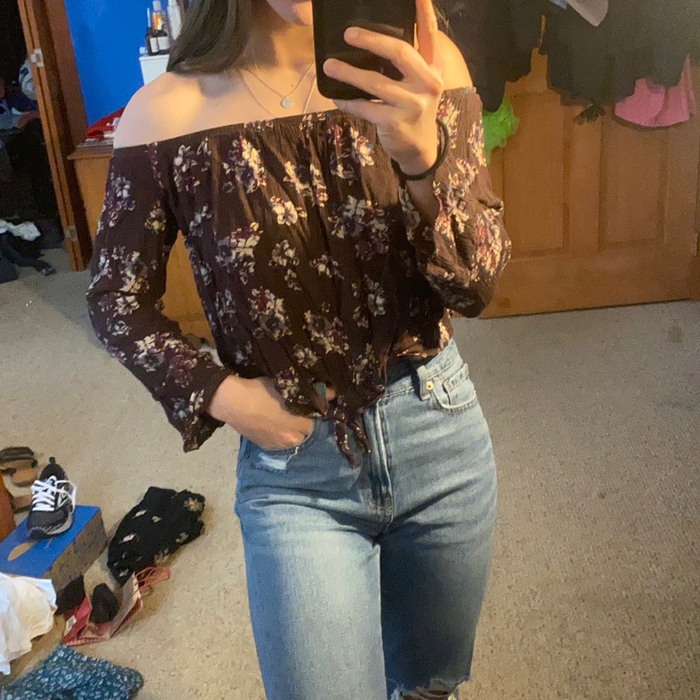 Floral crop top